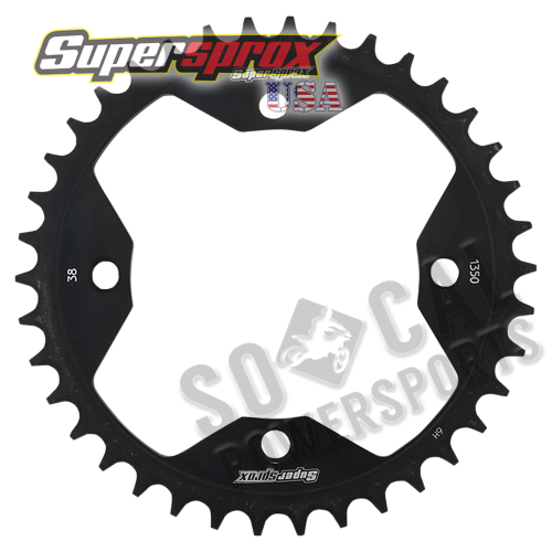 Supersprox - Supersprox Steel Rear Sprocket - 38T - RFE-1350-38-BLK