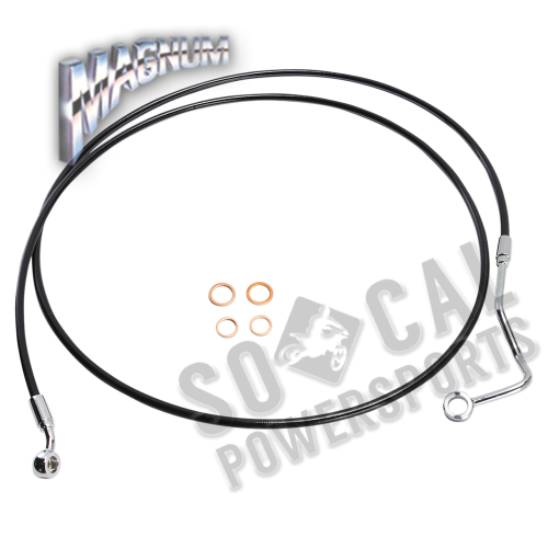 Magnum - Magnum Black Coated XR Stainless Upper Front Brakeline Kit - 72in. Total Length - SBC1401-72