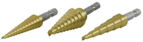 Performance Tools - Performance Tools 3 Piece Step Drill Set - W9003