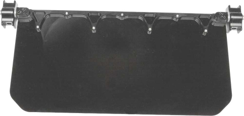 Axia Alloys - Axia Alloys 12in. Wide Sun Visor - Solid Black - MODSVB-BK