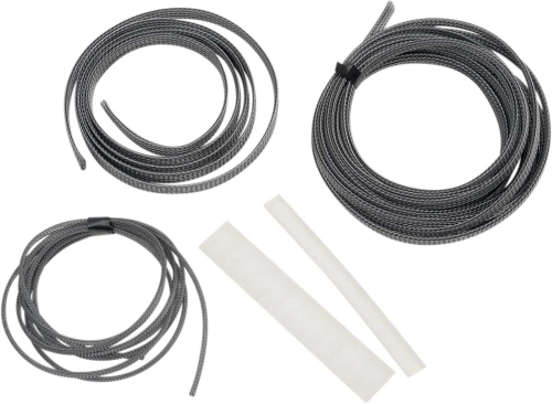 Baron Custom Accessories - Baron Custom Accessories Cable, Hose and Wire Chrome Dress-Up Kit - Carbon Fiber - BA-8200CF