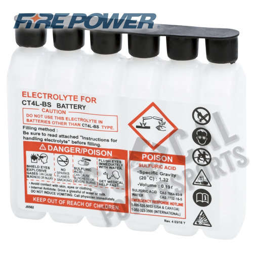WPS - WPS Sealed Battery Electrolyte Pack - 190CC CTX