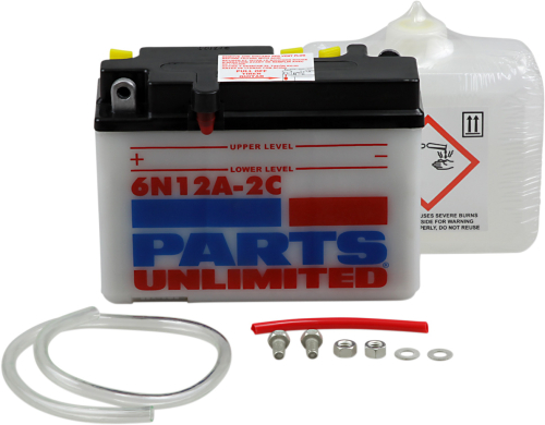 Parts Unlimited - Parts Unlimited 6V Conventional Battery Kit - 6N12A-2C-FP