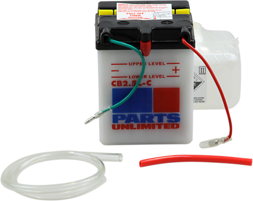 Parts Unlimited - Parts Unlimited 12V Heavy Duty Battery Kit - CB2.5L-C-FP