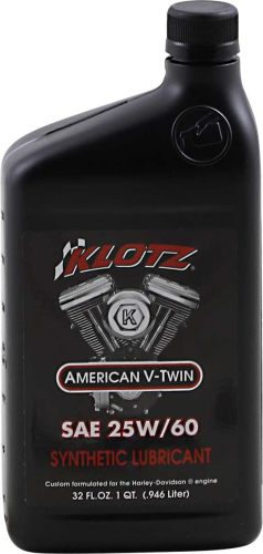 Klotz Oil - Klotz Oil American V-Twin Techniplate Lubricant - 25W60 - 1qt. - KH-2560