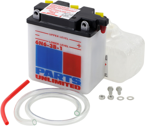 Parts Unlimited - Parts Unlimited 6V Conventional Battery Kit - 6N6-3B-1-FP