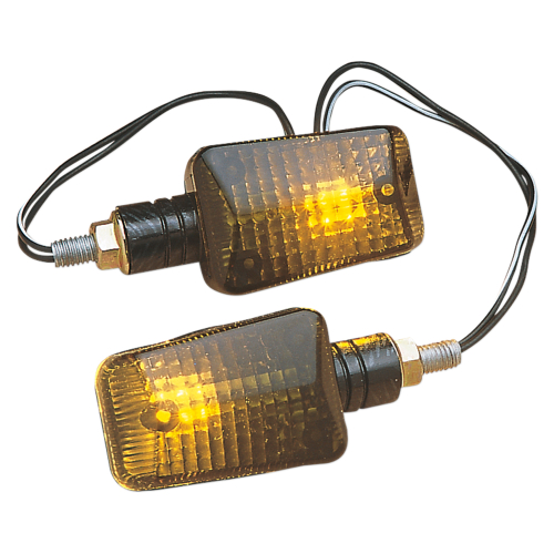 K&S Technologies - K&S Technologies Mini-Stalk Marker Lights - Carbon with Smoke Lens - 25-8119