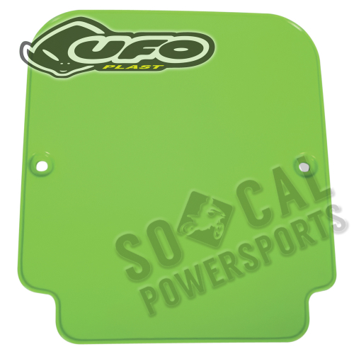 UFO Plastics - UFO Plastics Front Number Plate - KX Green - KA02707026