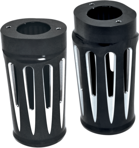 Arlen Ness - Arlen Ness Deep Cut Fork Boot Covers - Black - 20-014