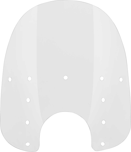 Memphis Shades - Memphis Shades Replacement Plastic for Fats Windshield (7in. Cutout) - 19in. - Clear - MEP3310