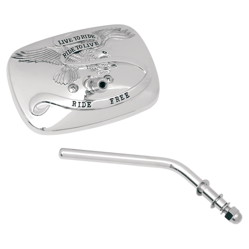 Emgo - Emgo Live To Ride Custom Mirror - Chrome, Right - 20-31701A
