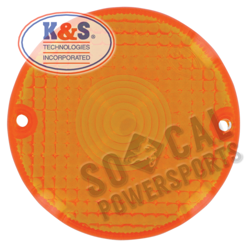 K&S Technologies - K&S Technologies DOT Approved Turn Signal Replacement Lens - Amber - 25-4090