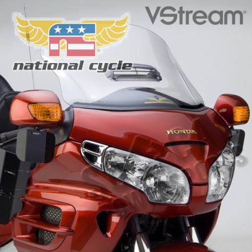 National Cycle - National Cycle VStream Windshield with Vent - 25in./Clear Special Edition - N20014