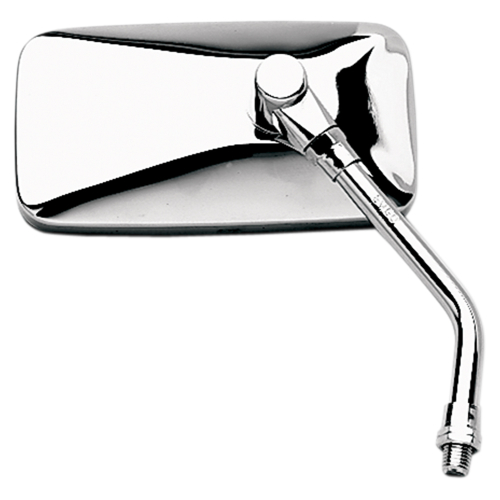 Emgo - Emgo Universal Cruiser Mirror - Stamped Steel, Chrome, 10mm Thread Right - 20-42443