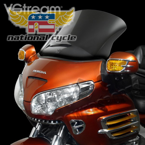 National Cycle - National Cycle VStream Windshield - 25in./Clear No Vent Cutout - N20012