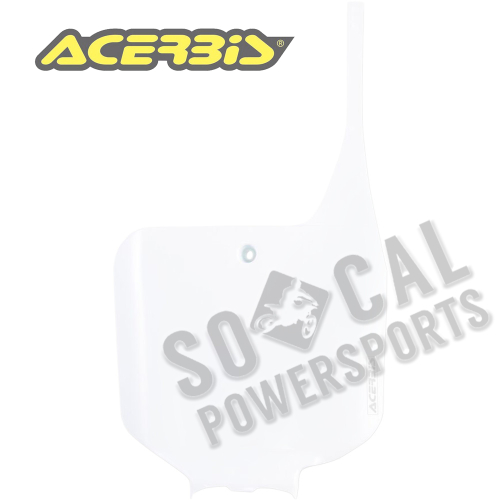 Acerbis - Acerbis Front Number Plate - White - 2042220002