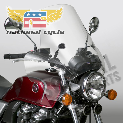 National Cycle - National Cycle Plexistar 2 Windshield - Clear - N8332-01