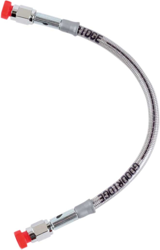 Goodridge - Goodridge Universal DOT Clear Coat Brake Hose with Chrome Ends - 12in. - D-80312