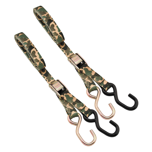 BikeMaster - BikeMaster Tie Downs - 1in. x 6ft. - Camouflage - 100523