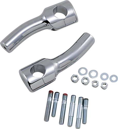 Drag Specialties - Drag Specialties 1-1/2in. Big Buffalo Risers - 5-1/2in.with 1in. pullback - Chrome - 0602-0469