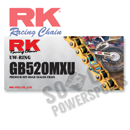 RK - RK 520 MXU UW-Ring Chain - 110 Links - Gold - GB520MXU-110
