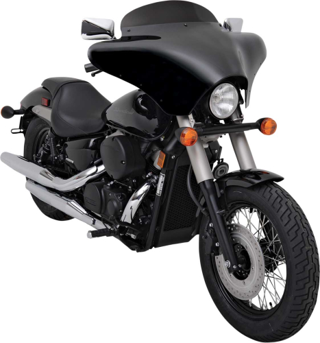 Memphis Shades - Memphis Shades Windshield for Batwing Fairing - 5in. - Black - MEP8501