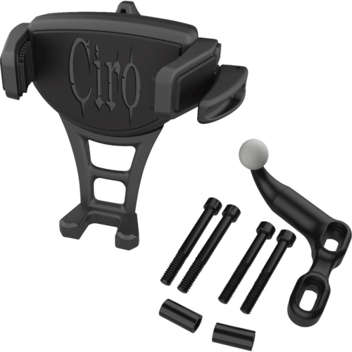 Ciro - Ciro Constrictor Phone Holder- Black - Black Offset Perch Mount - 50351