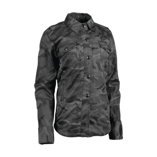 Speed & Strength - Speed & Strength Speed Society Armored Moto Womens Shirt - 880436 - Camo - X-Small