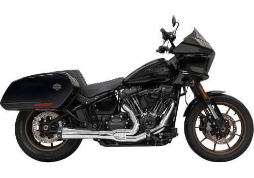 Bassani Manufacturing - Bassani Manufacturing 2-into-1 Road Rage III Exhaust System - 49-State - Chrome - 1S81RE