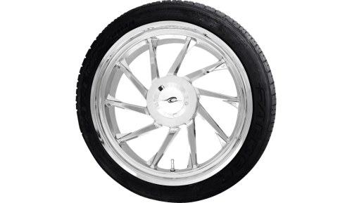 Coastal Moto - Coastal Moto Precision Cast Hurricane 3D Rear Wheel Falken Tire - 18in. x 7in. - Chrome - PKG-HURL-187T-CH