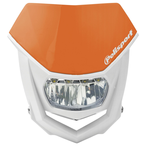 Polisport - Polisport Halo LED Headlight - Orange/White - 8667100004
