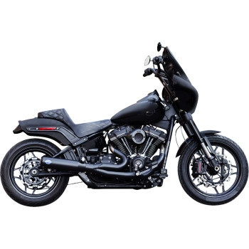 S&S Cycle - S&S Cycle Qualifier 2-Into-1 Exhaust System - 49 State  - Guardian Black - 550-1104
