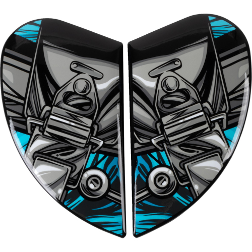 Icon - Icon Airframe Pro Helmet Side Plates - Outbreak Blue - 0133-1407
