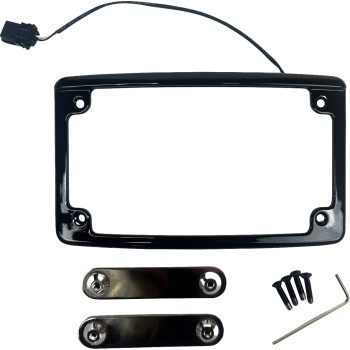 Custom Dynamics - Custom Dynamics Illuminated CVO License Plate Frame - Black - LPF-RAD-23CVO-B