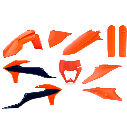 Polisport - Polisport Plastic Kit - OEM Blue/Orange - 91104