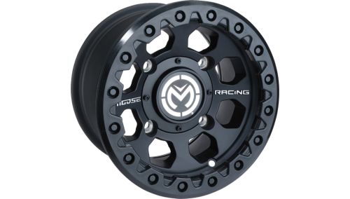 Moose Utility - Moose Utility 23X ATV/UTV Front Wheel - 12x7 - 4/156 - 4+3 - Black - 23MO127156SB4