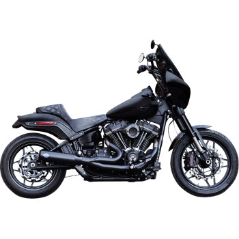 S&S Cycle - S&S Cycle Qualifier 2-Into-1 Exhaust Systems - Race Only - Guardian Black - 550-1106