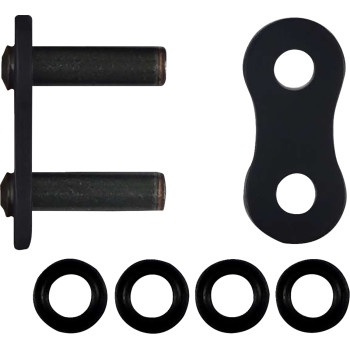 RK - RK Rivet Connecting Link for 525 MAX O Chain - Black - 525MAXO-RL-B