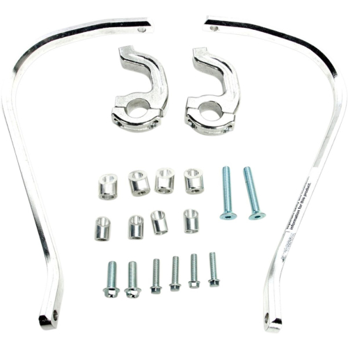 Moose Racing - Moose Racing Pro-Taper 1-1/8in. Contour Handguards - Silver - 50-5214S