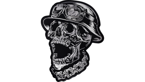 Lethal Threat - Lethal Threat FTW Helmet Skull Embroidered Patch - 10in. W x 13.5in. L - LT30245