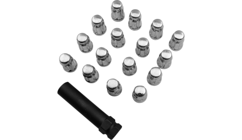 Moose Utility - Moose Utility Lug Nut - Splined - 12 mm x 1.25 - Chrome - 16pk. - SPMO03806L4