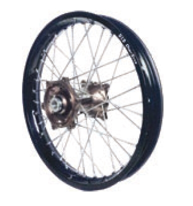 Dubya - Dubya MX Rear Wheel with Excel Rim - 2.15x19 - Magnesium Hub/Black Rim - 70-3063MB