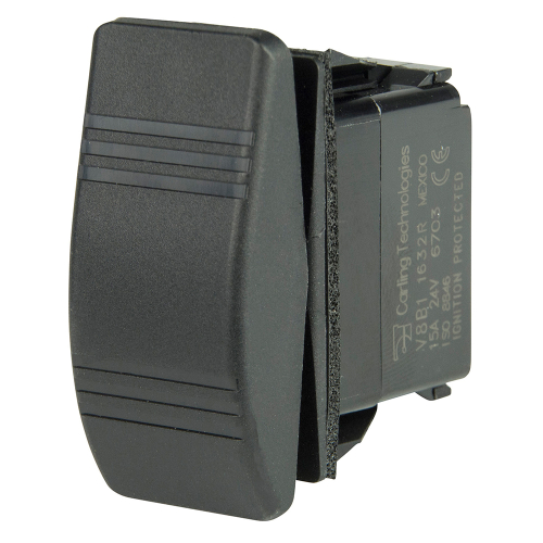 BEP Marine - BEP SPDT Contura Switch - 2-LEDs - (ON)/OFF/(ON)