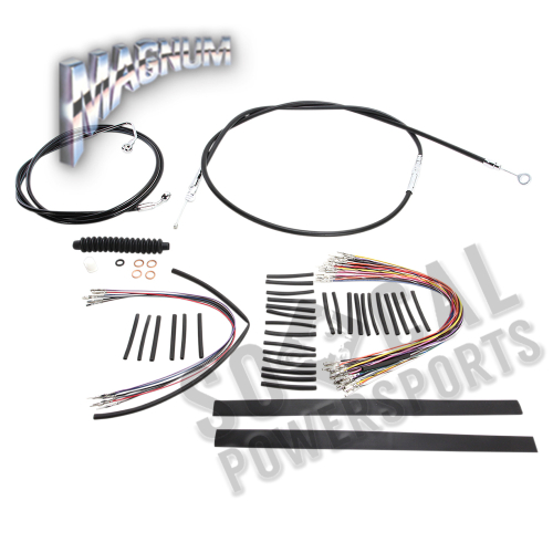 Magnum - Magnum Black Vinyl XR Handlebar Installation Kit for 15-17in. Ape - 489362