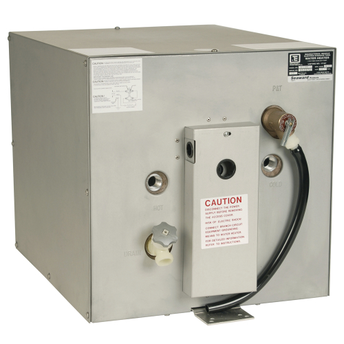 Whale Marine - Whale Seaward 11 Gallon Hot Water Heater w/Rear Heat Exchanger - Galvanized Steel - 120V - 1500W