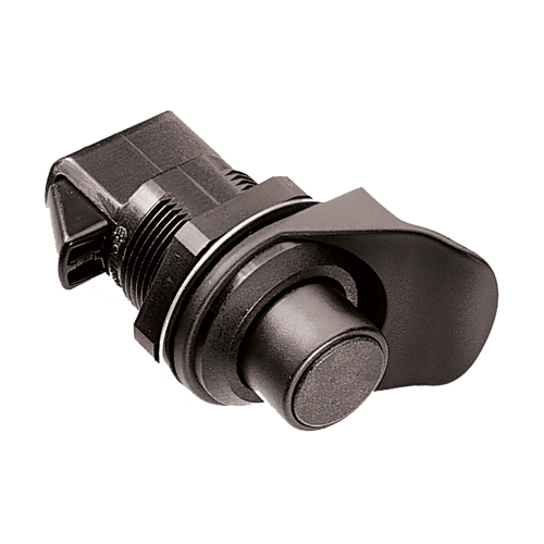 Southco - Southco Non-Locking Flush/Knob Latch - Black Plastic