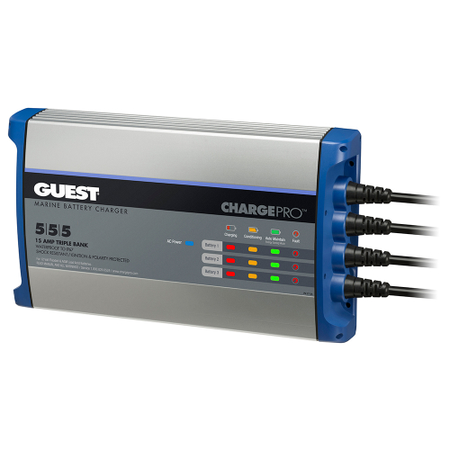Guest - Guest On-Board Battery Charger 15A / 12V - 3 Bank - 120V Input