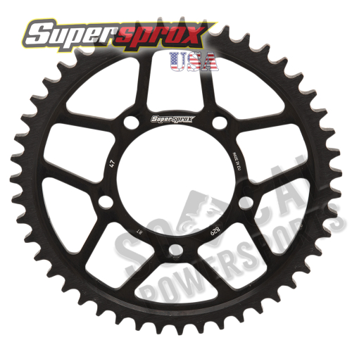 Supersprox - Supersprox Edge Rear Sprocket - 47T - RFA-829-47-BLK