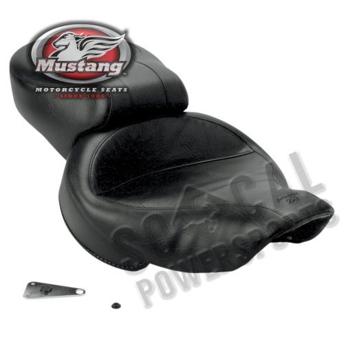 Mustang - Mustang Wide Super Touring One-Piece Vintage Seat - No Studs - 75111