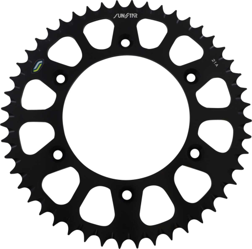 Sunstar - Sunstar Works Triplestar Aluminum Rear Sprocket - 48T - Black - 5-355948BK